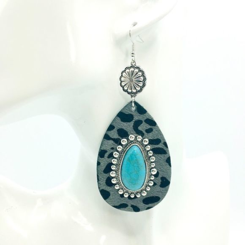 New! BIG‎ Boho Concha Drop Earrings